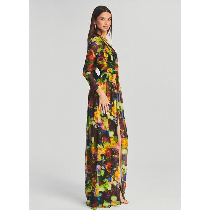V-neck Split Dress