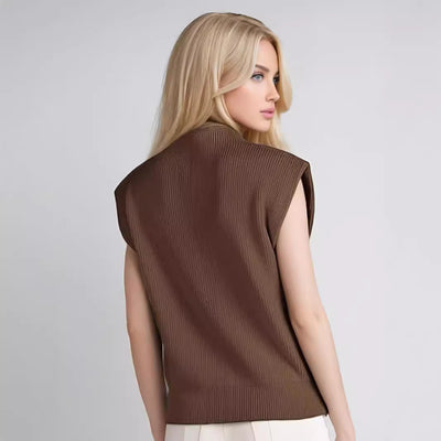 Turtleneck Vest Sweater – European & American Style