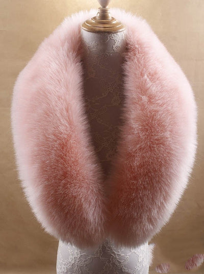 Faux Fur Collar Shawl