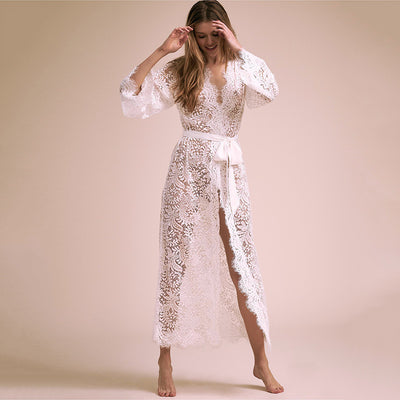 Lace Bikini Cover-Up Cardigan
