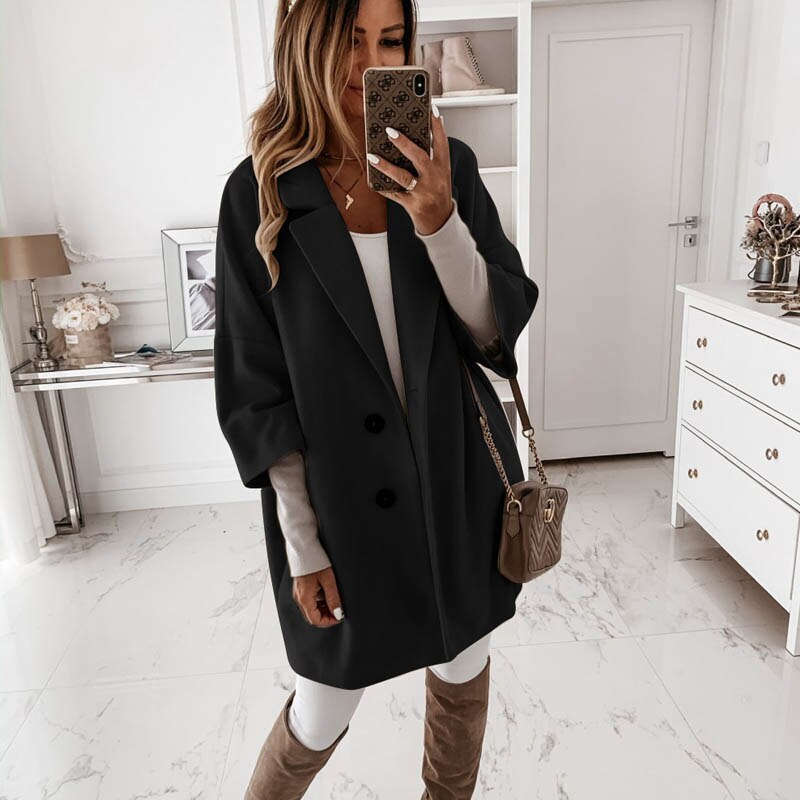 Elegant Long Wool Coat
