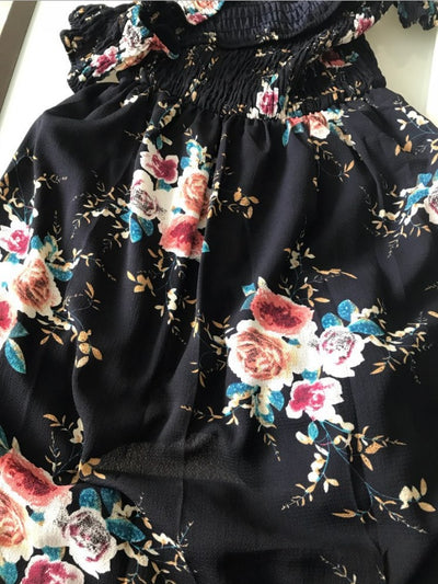 Boho Off-Shoulder Maxi Dress