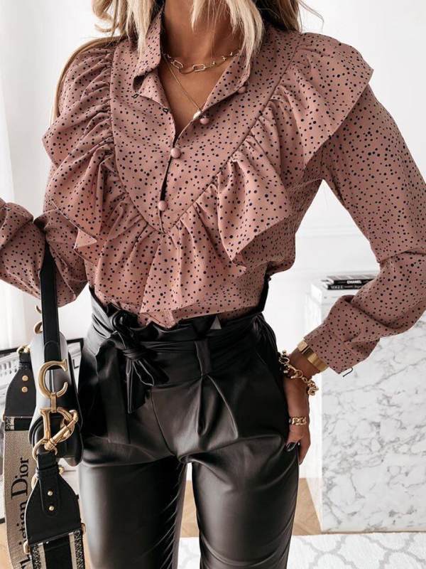 Long Sleeve Casual Blouse