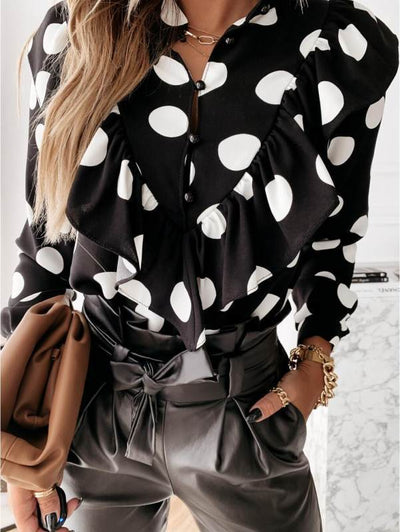 Long Sleeve Casual Blouse