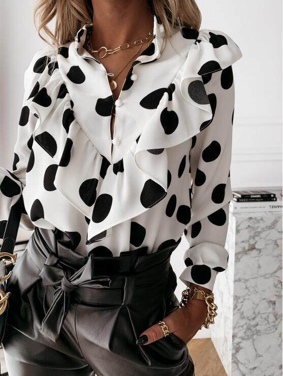 Long Sleeve Casual Blouse