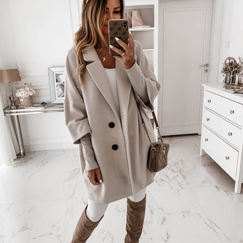 Elegant Long Wool Coat