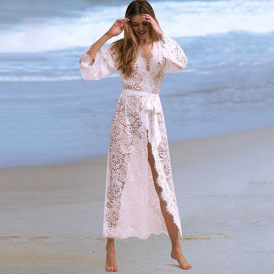 Lace Bikini Cover-Up Cardigan