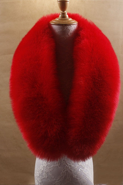 Faux Fur Collar Shawl
