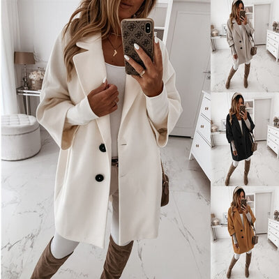 Elegant Long Wool Coat