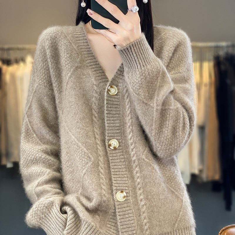 Lazy Knitted Sweater Coat