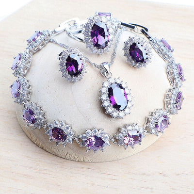 Silver 925 Bridal Jewelry Set