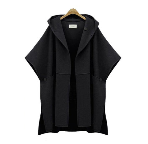 Hooded Oversized Batwing Cardigan