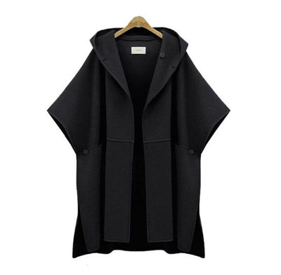 Hooded Oversized Batwing Cardigan