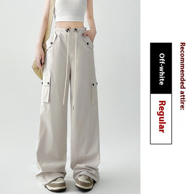 High-Waist Wide-Leg Sports Pants