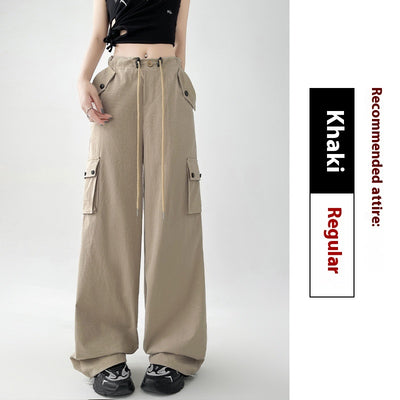 High-Waist Wide-Leg Sports Pants