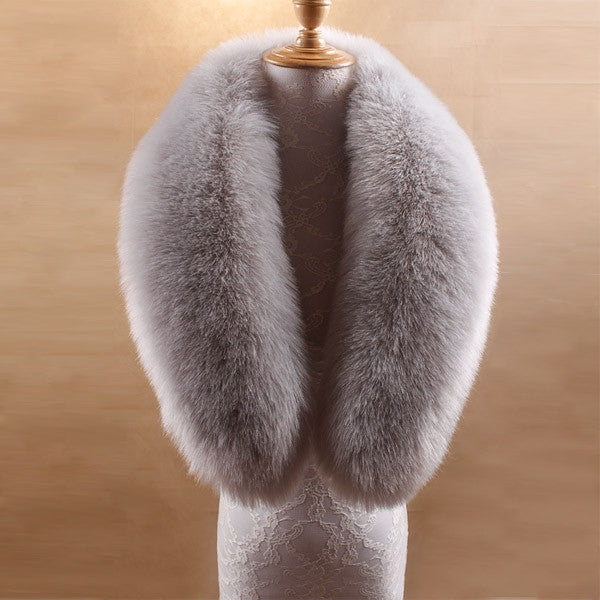 Faux Fur Collar Shawl