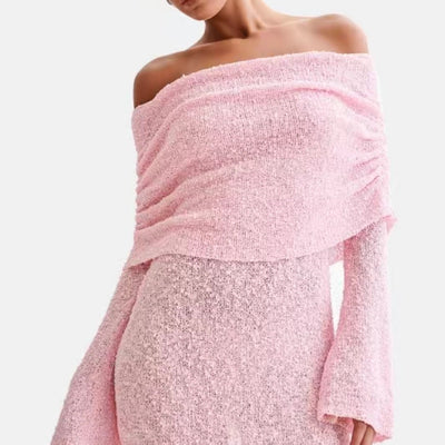Hollow-Out Off-Shoulder Dress