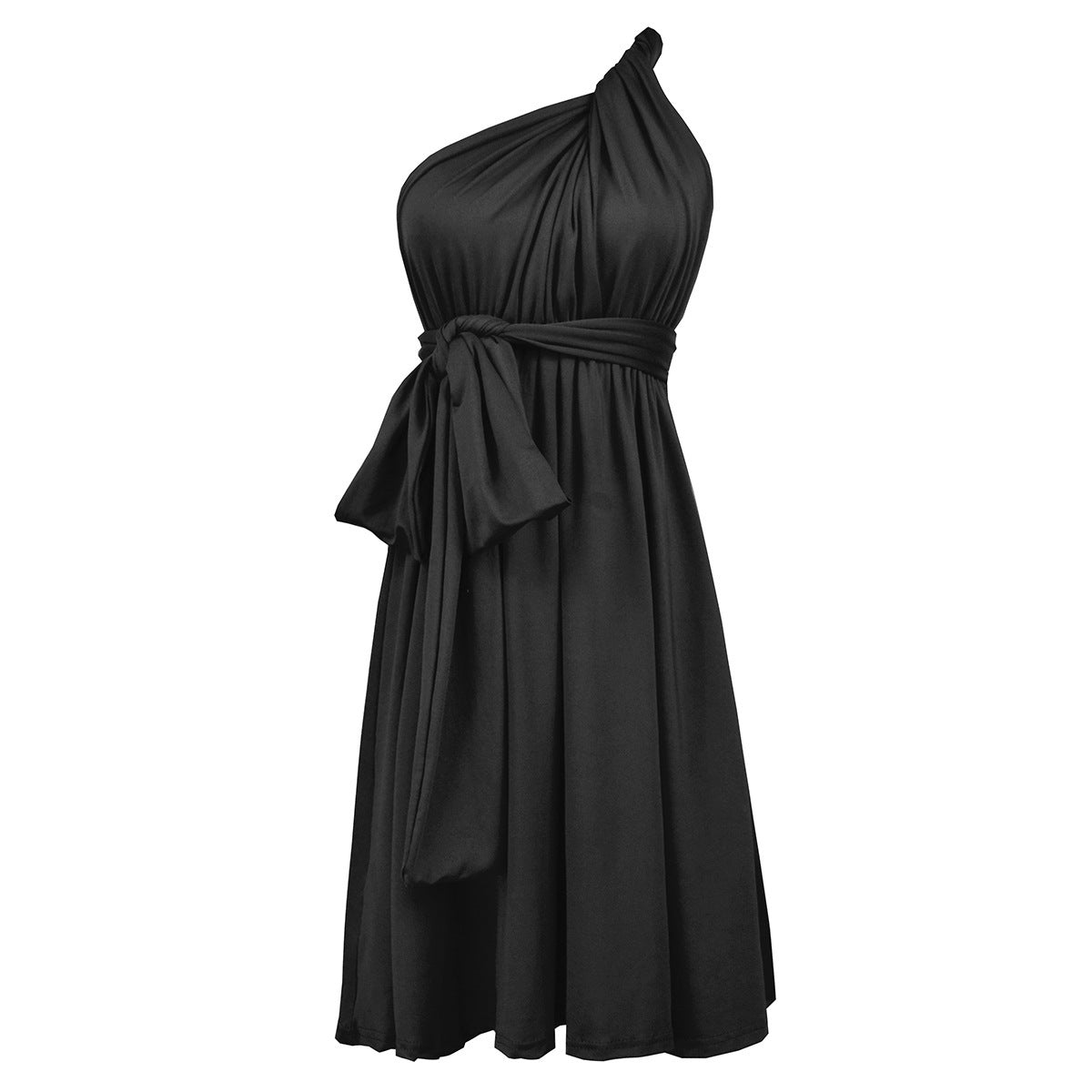 Multiple Wear Lace-up Plus Size Women's Dress