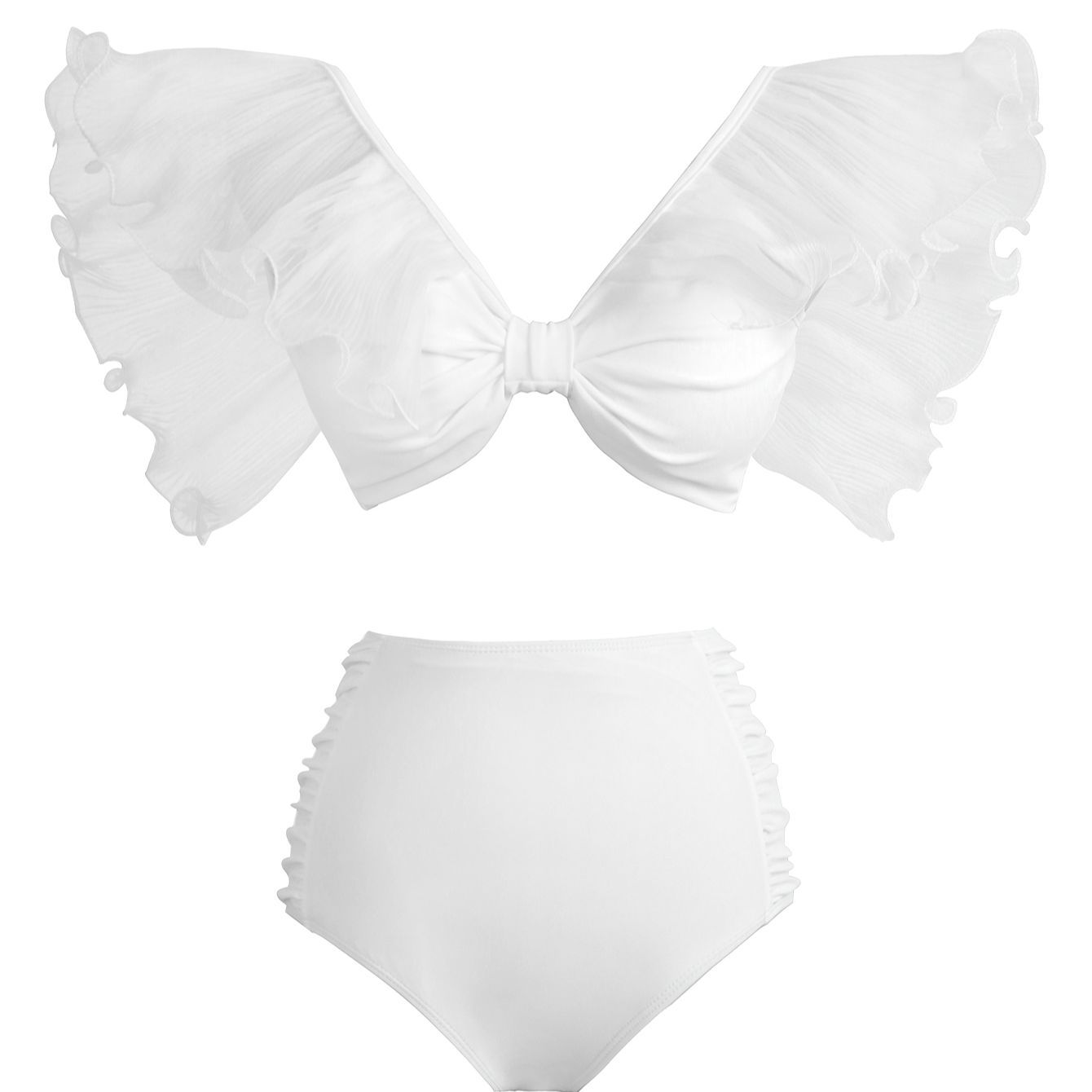 High-Waist Bandage Bikini Set