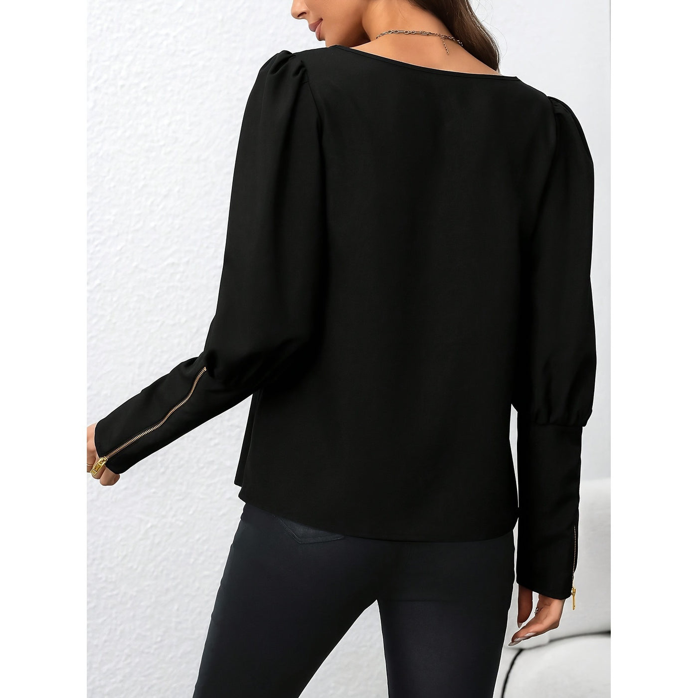 Polo Collar Zip Top