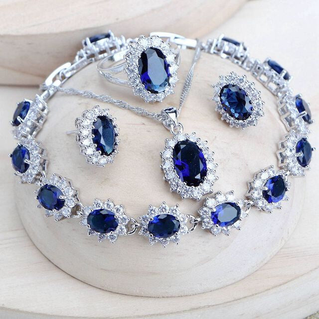 Silver 925 Bridal Jewelry Set