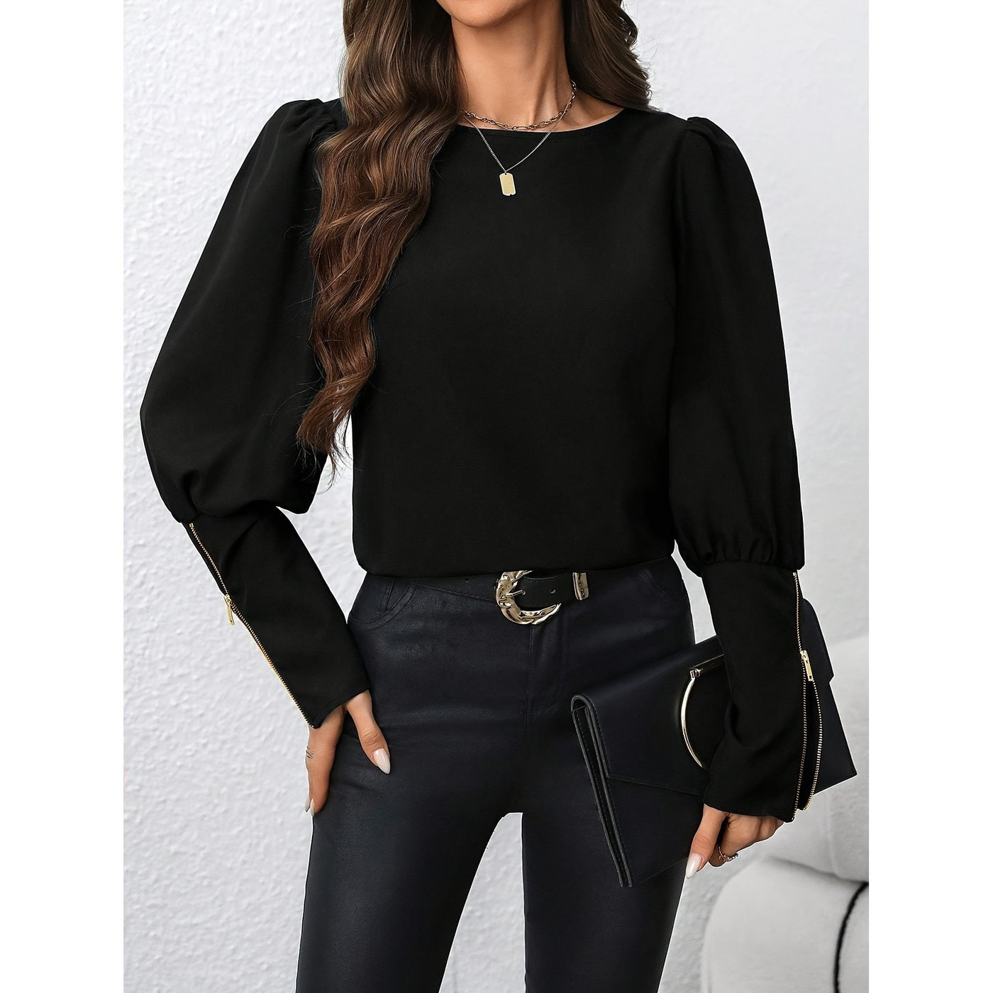 Polo Collar Zip Top