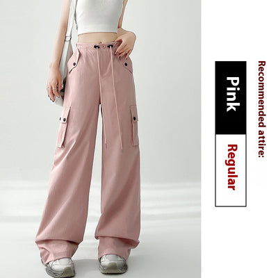High-Waist Wide-Leg Sports Pants