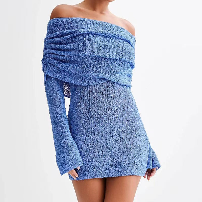 Hollow-Out Off-Shoulder Dress
