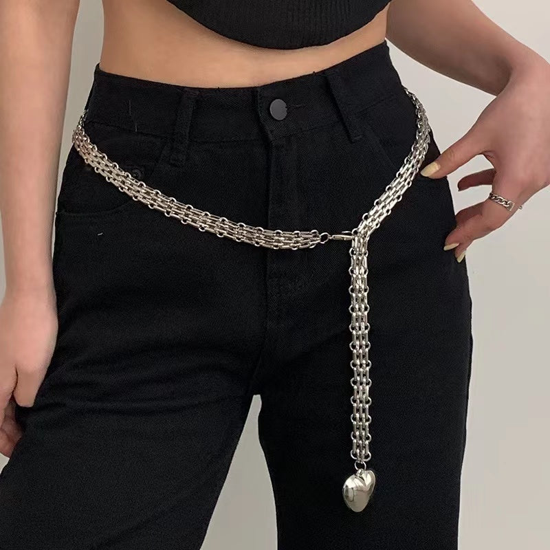 Fashion Love Chain Pendant Waist Chain
