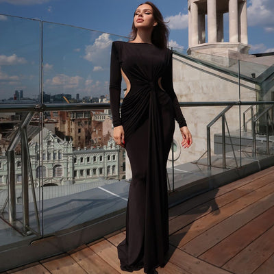 Slimming Long-Sleeve Dress