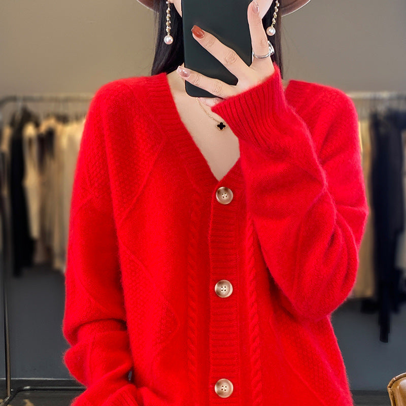 Lazy Knitted Sweater Coat