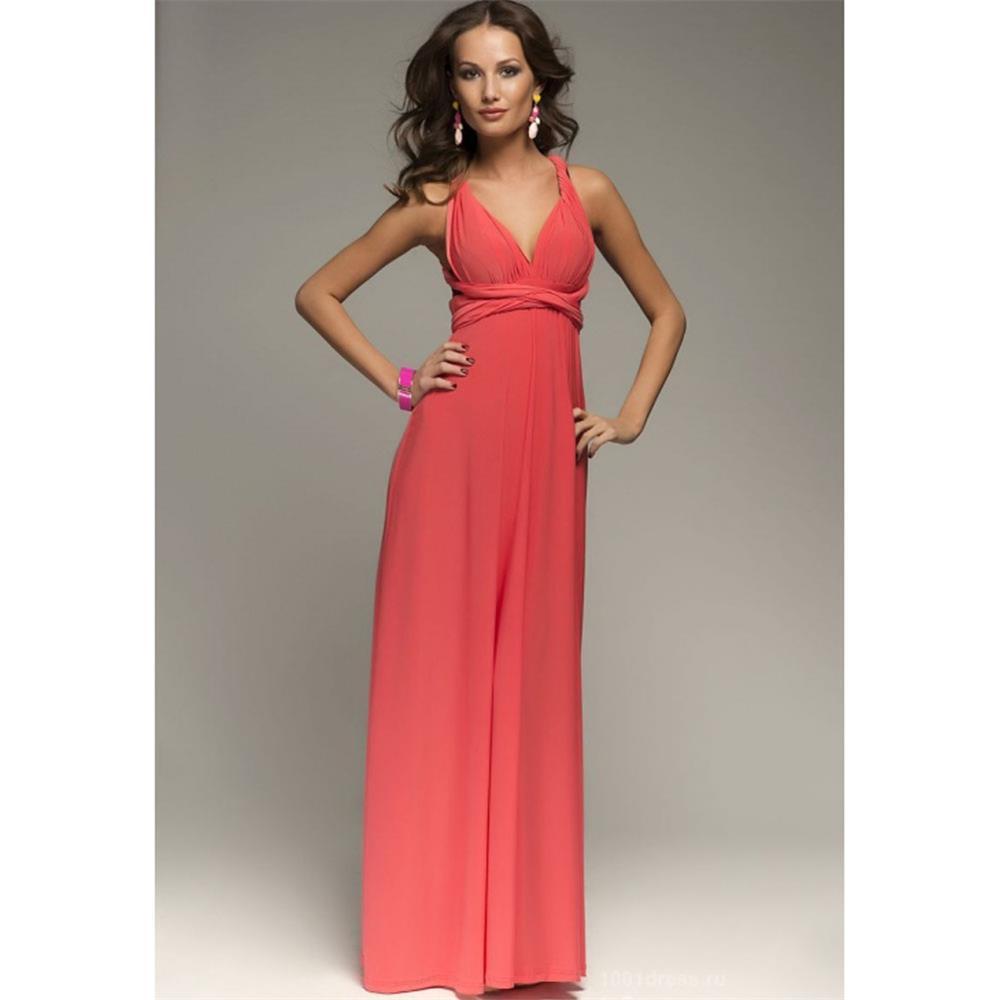 Cross-Backless Tied Long Dress