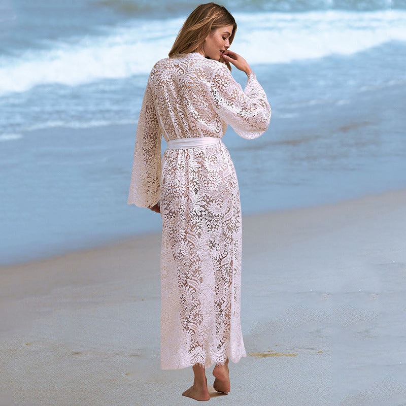 Lace Bikini Cover-Up Cardigan