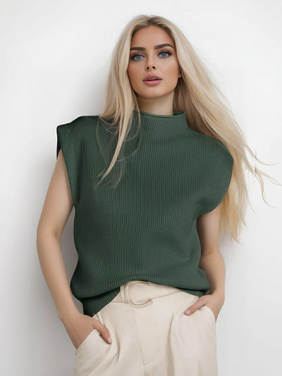 Turtleneck Vest Sweater – European & American Style