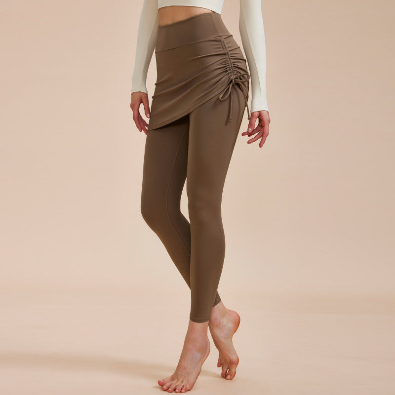 Yoga Pants with Skirt Design