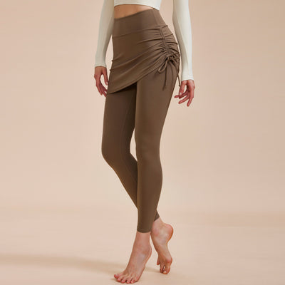 Yoga Pants with Skirt Design