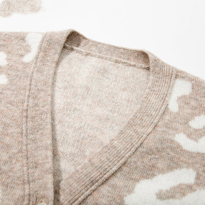 V-Neck Knitted Cardigan