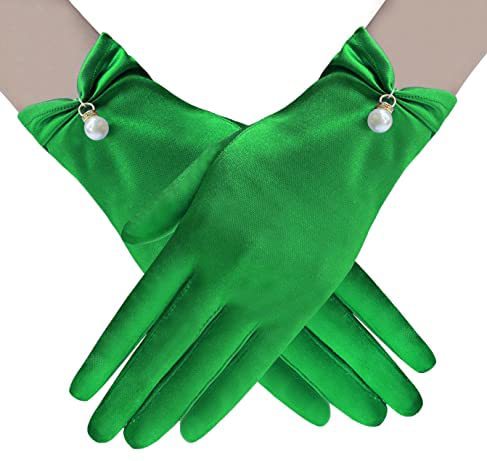 Satin Short Gloves