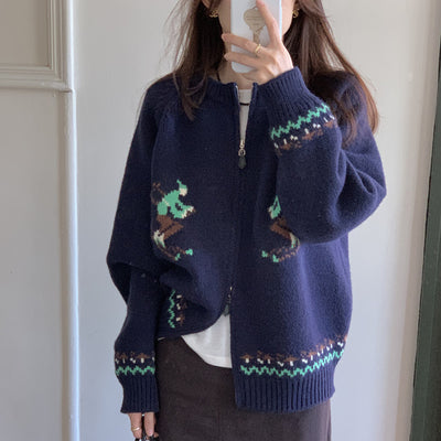 Warm Crocheted Sweater Coat