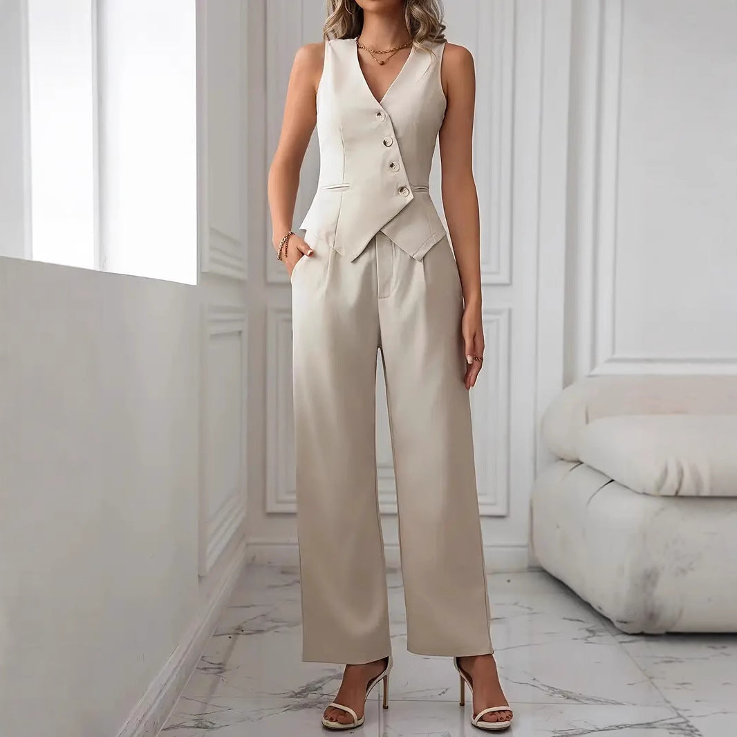 Casual Vest & Pants Suit