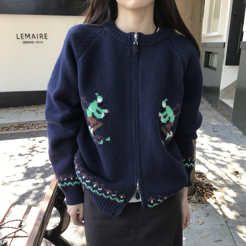Warm Crocheted Sweater Coat