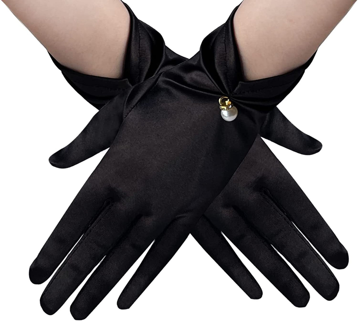 Satin Short Gloves