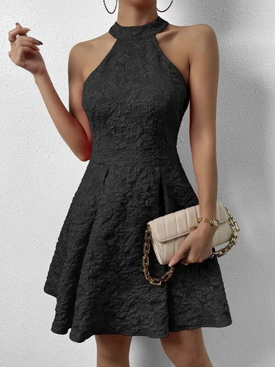 Sleeveless Halter Dress