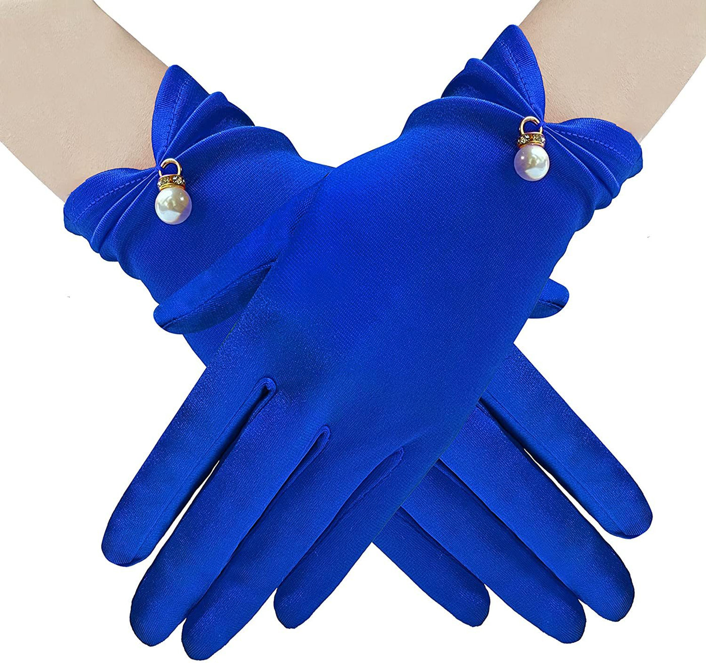 Satin Short Gloves