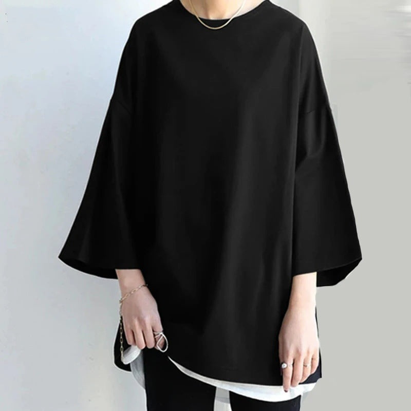 Split Sleeve Loose Top