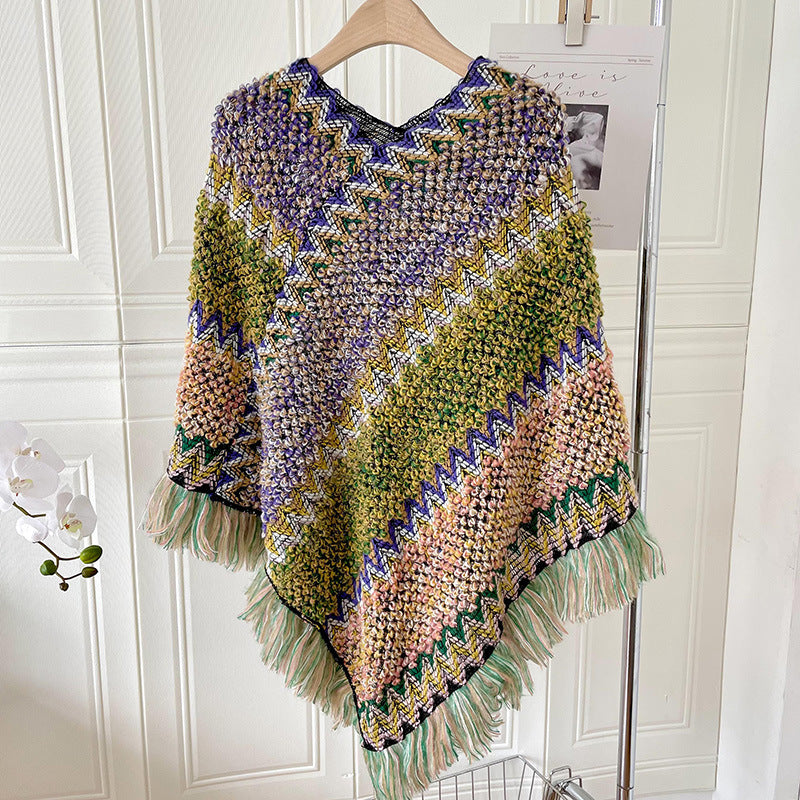 Ethnic Style Irregular Shawl Scarf