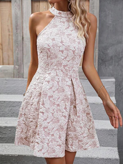 Sleeveless Halter Dress
