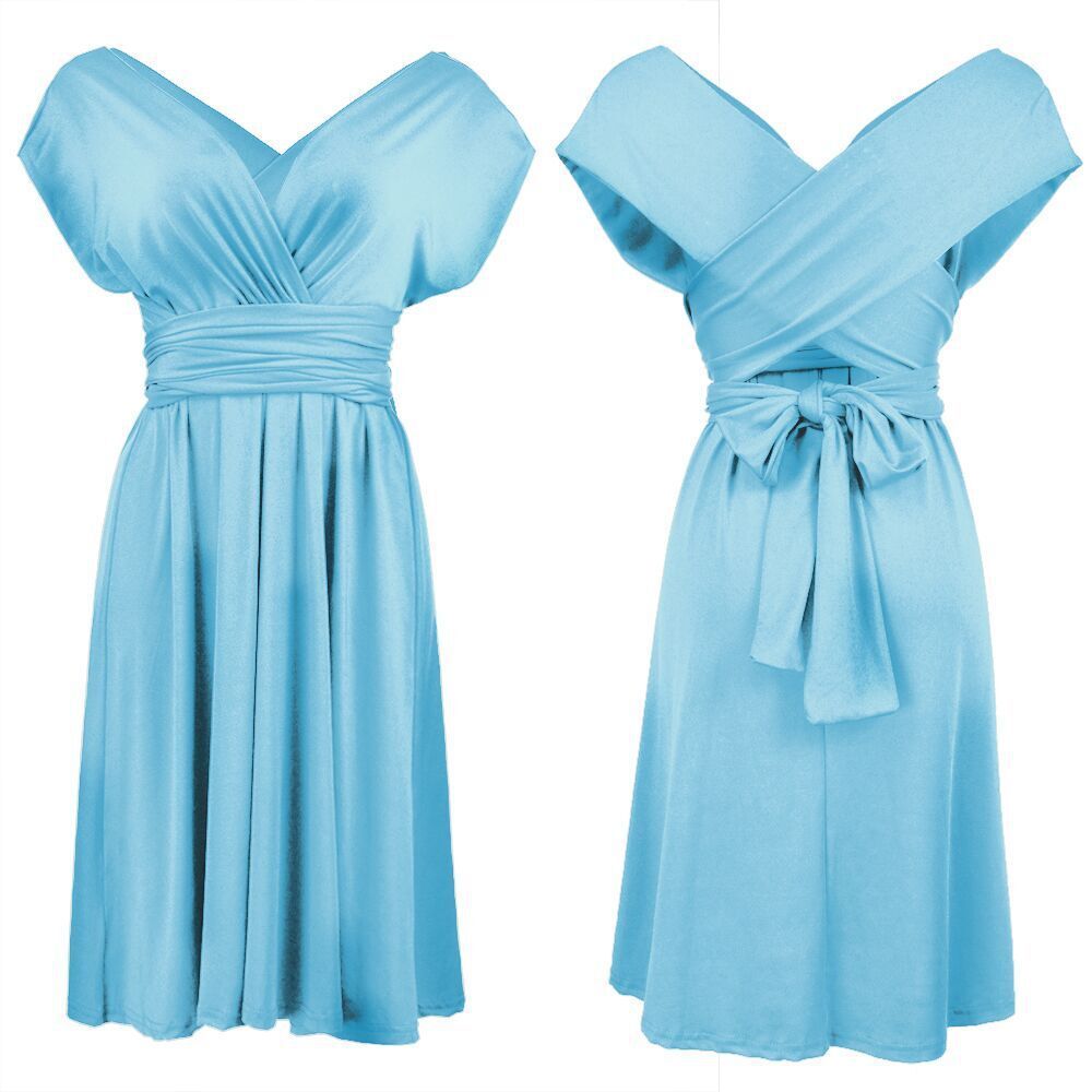 Multiple Wear Lace-up Plus Size Women's Dress