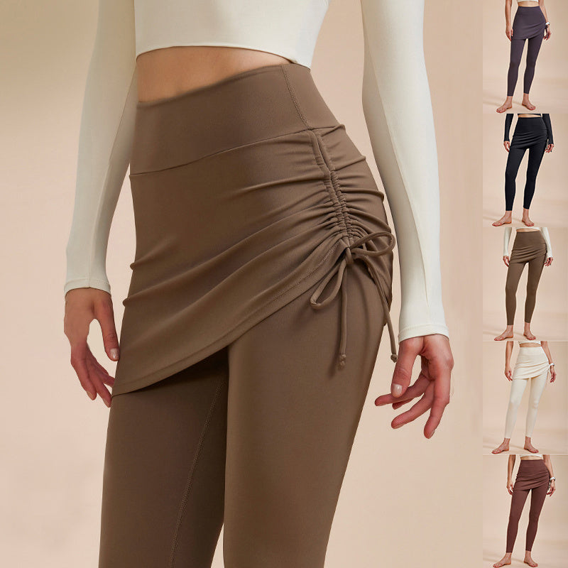 Yoga Pants with Skirt Design