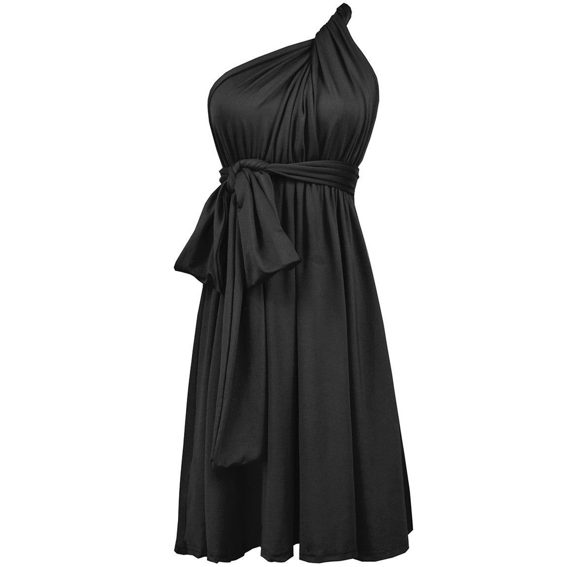 Multiple Wear Lace-up Plus Size Women's Dress